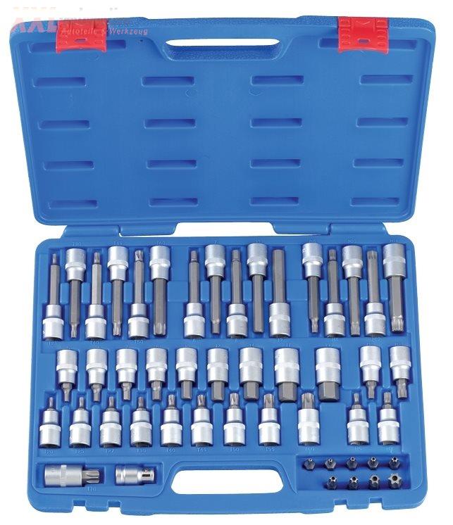 24 tlg VIELZAHN 6-KANT T20-60//M5-M14//4-14mm x 100mm 3 Sätze auf Leiste TORX